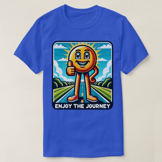 Geniet van de Reis zon Reizende vibes T-shirt (Design voorkant)