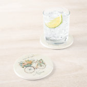 Geniet van de Ride Bicycle Boho Waterverf Zandsteen Onderzetter (Zijkant)