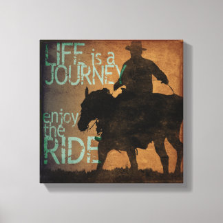 Geniet van de Ride Canvas Afdruk