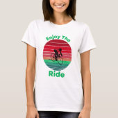 Geniet van de Ride Inspirerend Cycling Quote T-shirt (Voorkant)