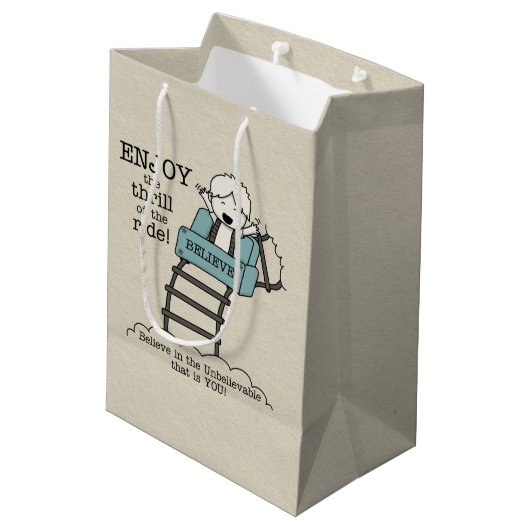 Geniet van de Ride Medium Cadeauzakje (Achterkant Gekanteld)