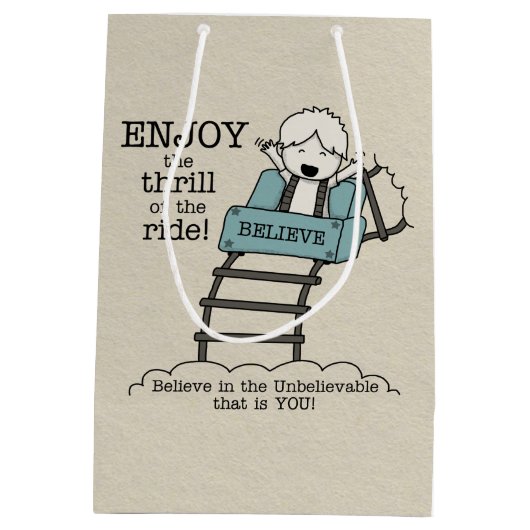 Geniet van de Ride Medium Cadeauzakje (Achterkant)