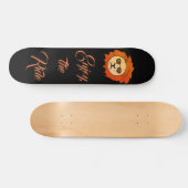 Geniet van de rit Cool Lion Black Persoonlijk Skateboard (Horizontaal)
