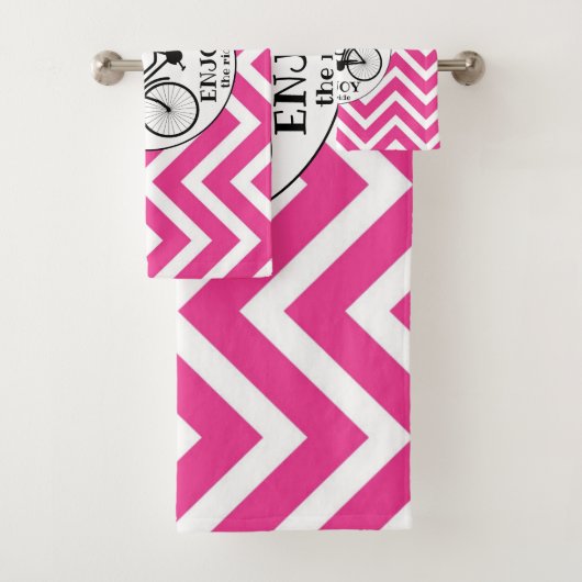 Geniet van de rit | Fiets met bloemen Motivatie Bad Handdoek (Insitu)