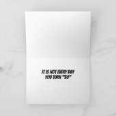 **GENIET VAN DE RIT** JE BENT ***50*** KAART (Binnen)