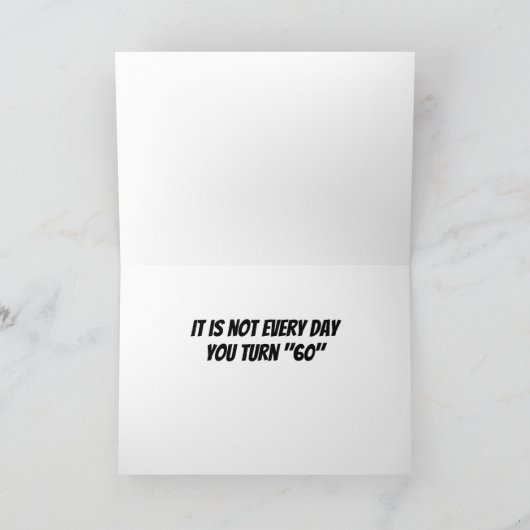 **GENIET VAN DE RIT** JE BENT ***60*** KAART (Binnen)