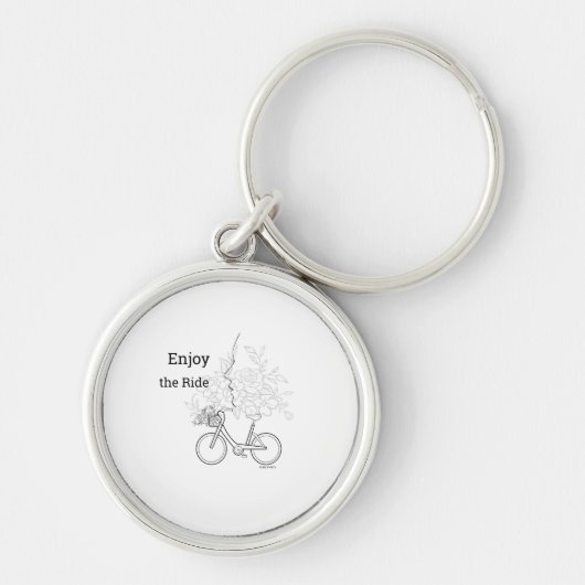 Geniet van de Rit: Minimalistische DAILYMIEN Sleut Sleutelhanger (Voorkant)