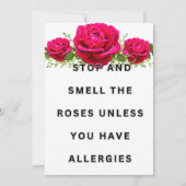 Geniet van de rozen kaart (Voorkant)