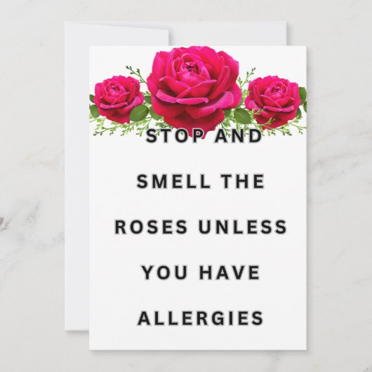 Geniet van de rozen kaart (Voorkant)