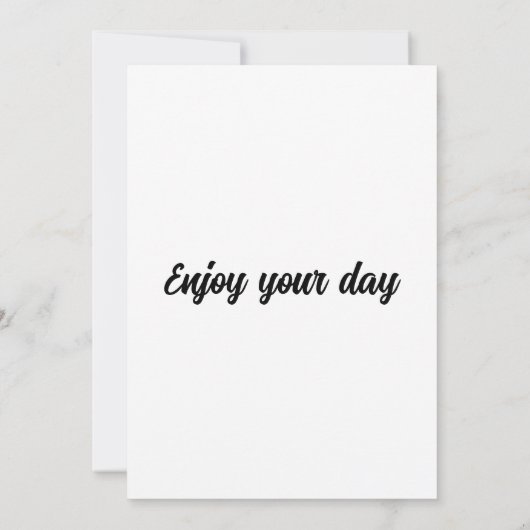 Geniet van de rozen kaart (Achterkant)