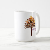 Geniet van de schoonheid van de herfstboom koffiemok (Voorkant rechts)