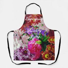 Geniet van de schoonheid van het All-Over Print Ap Schort