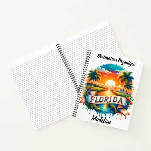 Geniet van de serene zonsondergang uitzichten van notitieboek (Binnen)