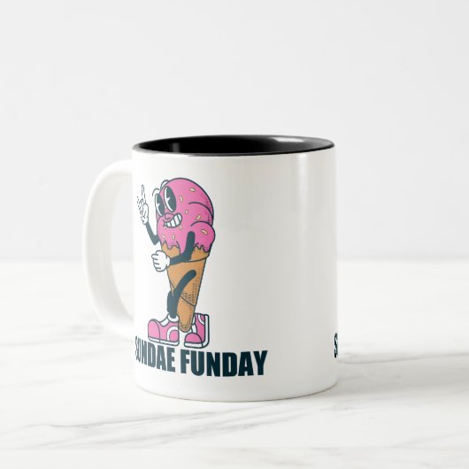 Geniet van de smaak van de hotdogs tweekleurige koffiemok (Voorkant links)