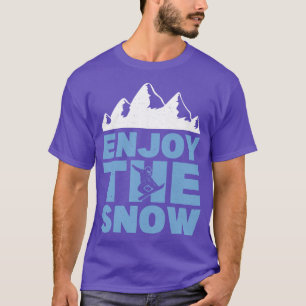 Geniet van de sneeuwboarder t-shirt