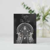Geniet van de Solar Eclipse Gothic Vampire Feestdagenkaart (Staand voorkant)