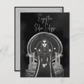 Geniet van de Solar Eclipse Gothic Vampire Feestdagenkaart (Voorkant / Achterkant)