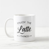 Geniet van de stijlvolle tekst van de nieuwste din koffiemok (Links)