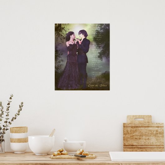 Geniet van de stilte poster (Keuken)