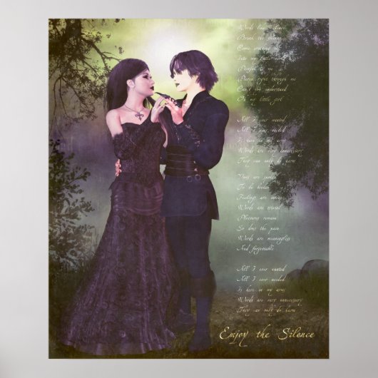 Geniet van de stilte poster (Voorkant)