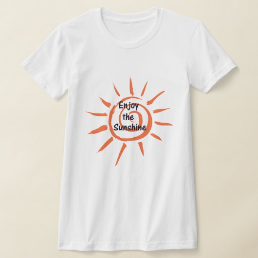 Geniet van de T-shirt van de Sunshine Women (Laagn)