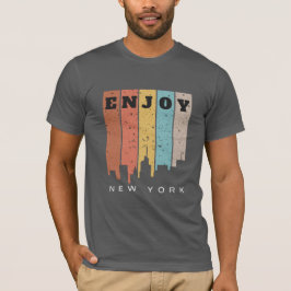 Geniet van de T-Shirt van New York