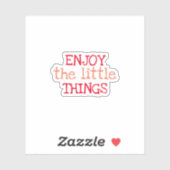 Geniet van de trendy esthetische Sticker (Vel)