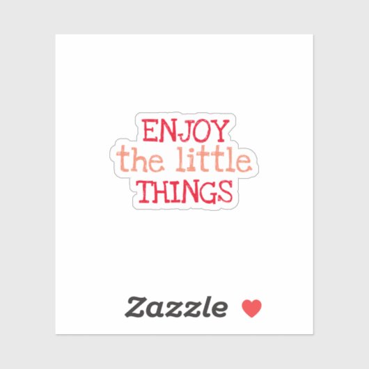 Geniet van de trendy esthetische Sticker (Vel)