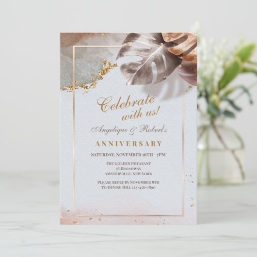 Geniet van de uitnodiging van elegantie (Staand voorkant)