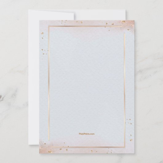 Geniet van de uitnodiging van elegantie (Achterkant)