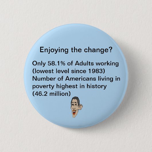 Geniet van de verandering? ronde button 5,7 cm (Voorkant)