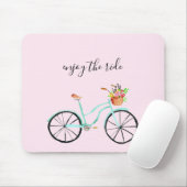 Geniet van de Waterverf van de galg Flower Basket  Muismat (Met muis)