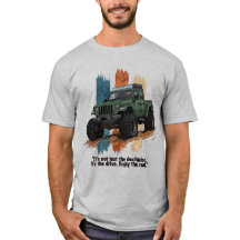 "Geniet van de Weg" Vintage Off-Road Jeep Avontuur