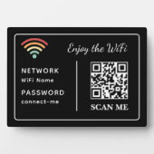 Geniet van de WiFi QR Code Netwerknaam en wachtwoo Fotoplaat (voorkant)
