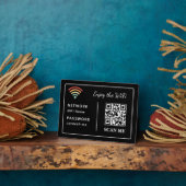 Geniet van de WiFi QR Code Netwerknaam en wachtwoo Fotoplaat (Zijkant)