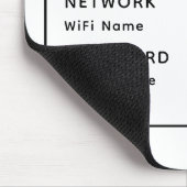 Geniet van de WiFi QR Code Netwerknaam en wachtwoo Muismat (Hoek)