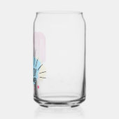 geniet van de zomer blikvorm glas (Achterkant)