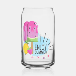 geniet van de zomer  blikvorm glas