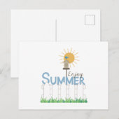 Geniet van de zomer briefkaart (Voorkant / Achterkant)