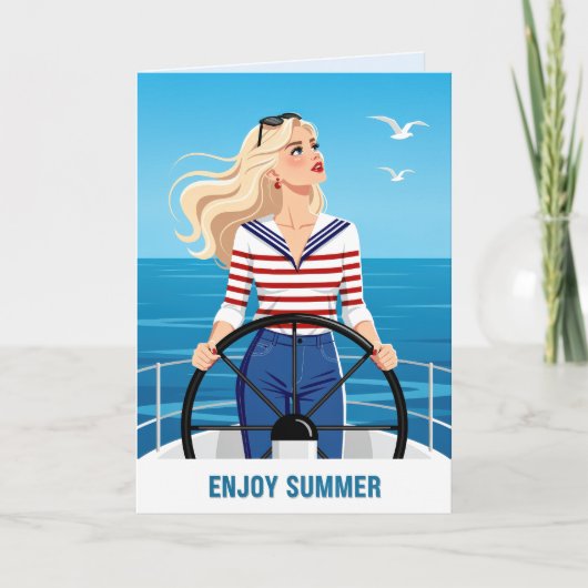 Geniet van de zomer kaart (Voorkant)