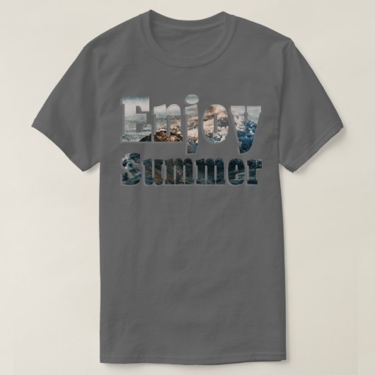 Geniet van de zomer t-shirt (Design voorkant)