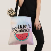Geniet van de zomerwatermeloen tote bag (Dichtbij)