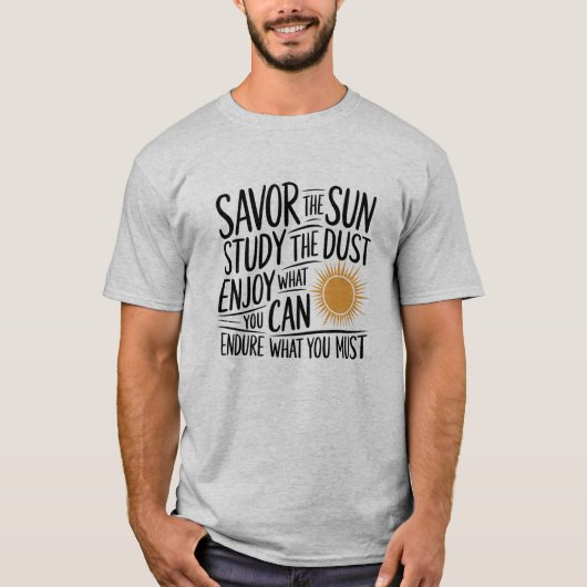 Geniet van de zon, bestudeer het Inspirerend Shirt (Voorkant)