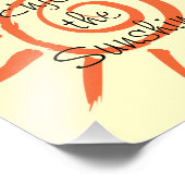 Geniet van de zon foto afdruk (Hoek)