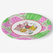 Geniet van de zon papieren bordje (Gekanteld)