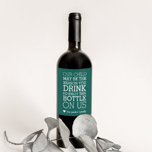 Geniet van deze fles bij ons Funny Teacher Gift Wijn Etiket
