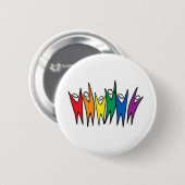 Geniet van diversiteit ronde button 5,7 cm (Voorkant /achterkant)