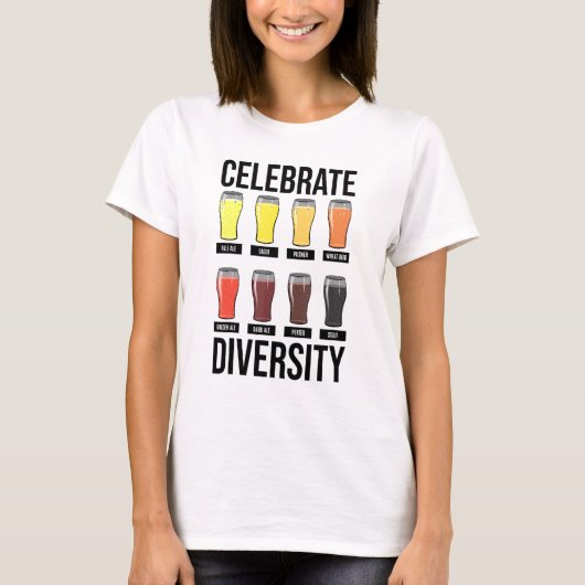 Geniet van Diversity Bartender T-shirt (Voorkant)