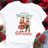 Geniet van een Holly Jolly Christmas  vakantie Tri-Blend Shirt