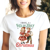 Geniet van een Holly Jolly Christmas  vakantie Tri-Blend Shirt